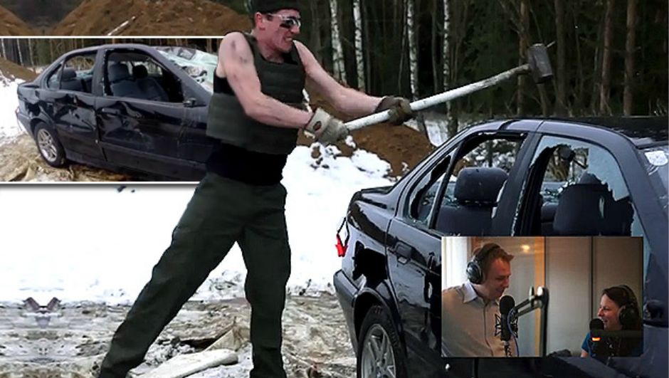 UNISTAVANJE CRNOG BMW