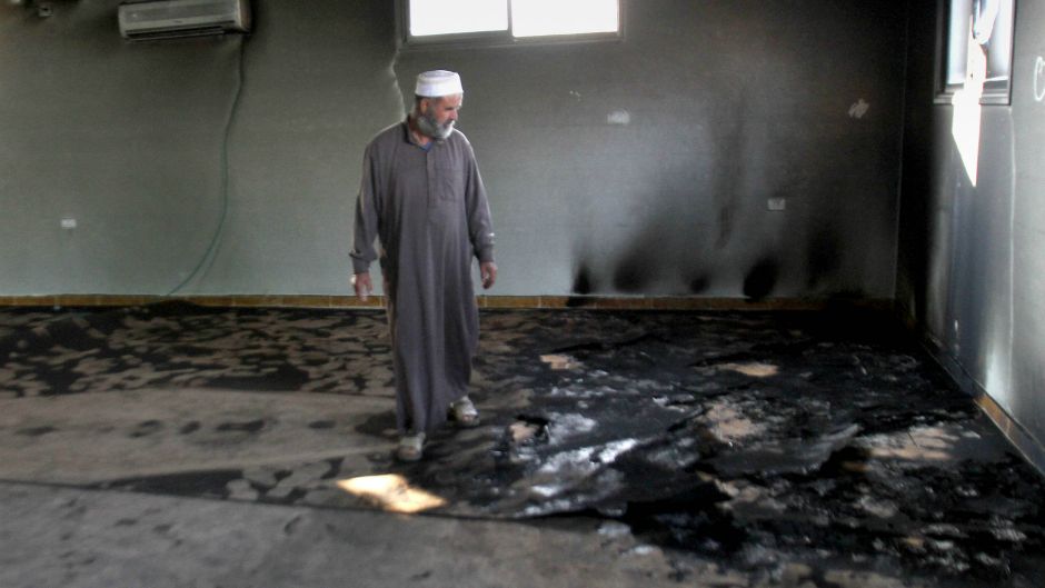 zapaljena dzamija palestina12