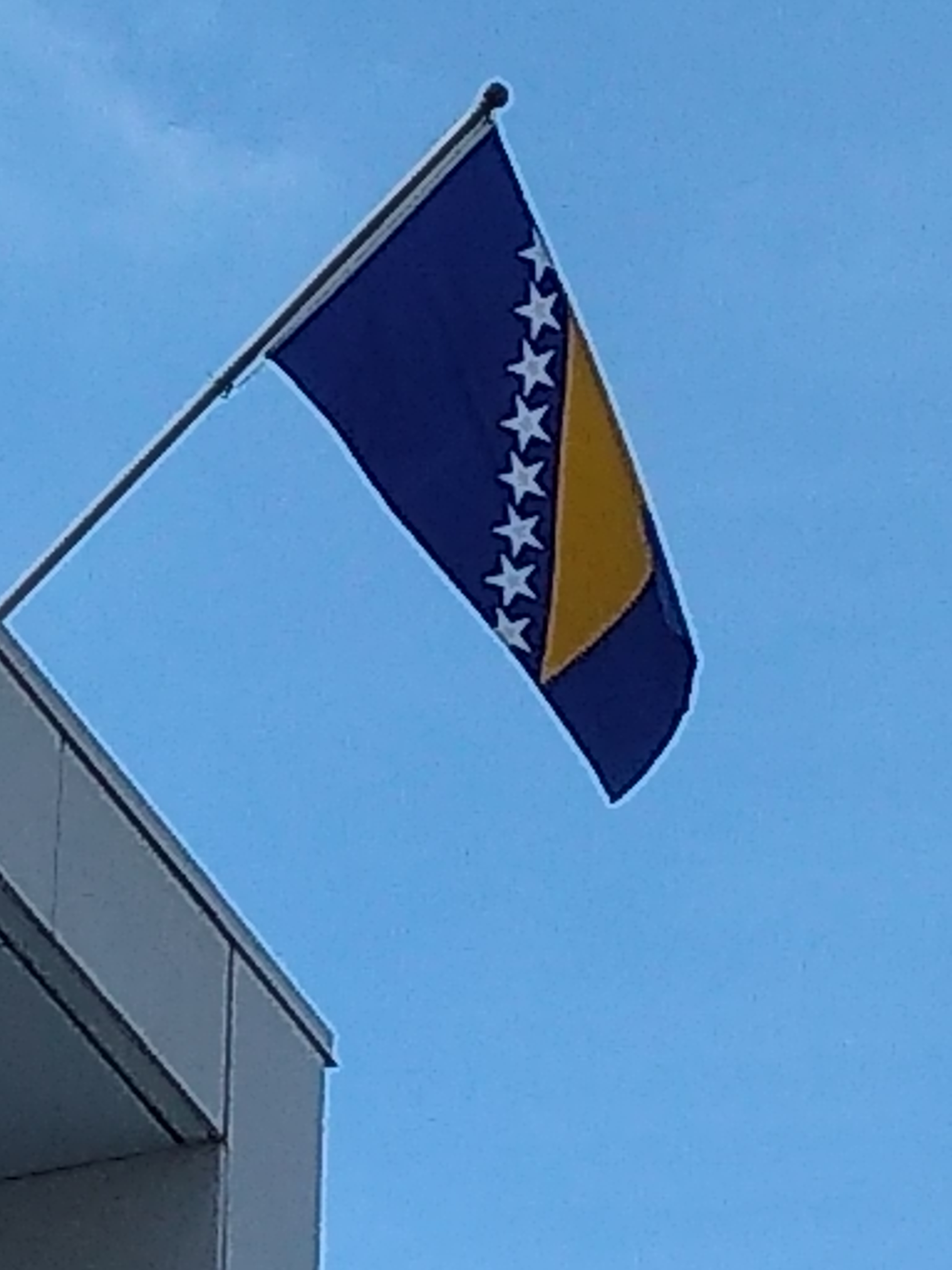 Zastava BiH na zgradi Vijecnice grada Hamiltona