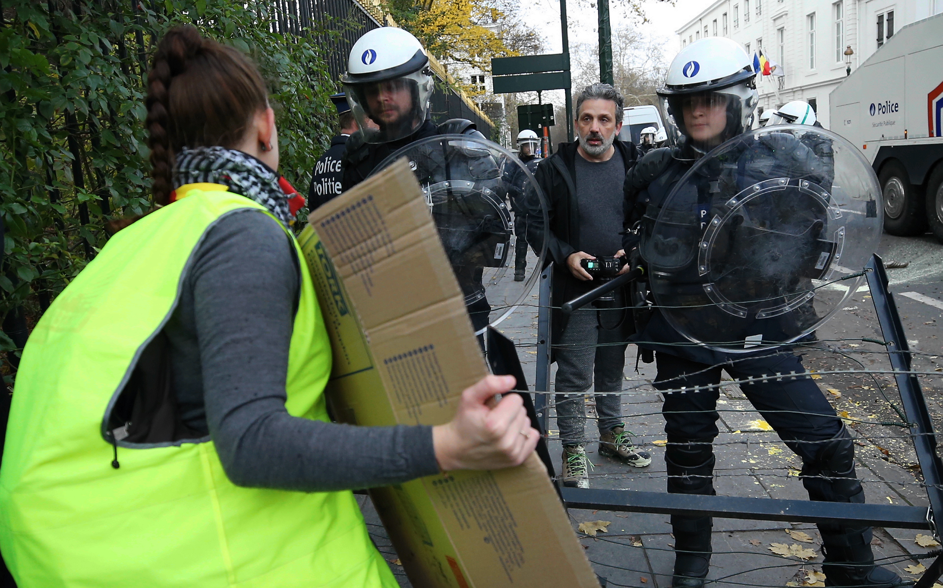 žuti prsluci Brisel protesti policija