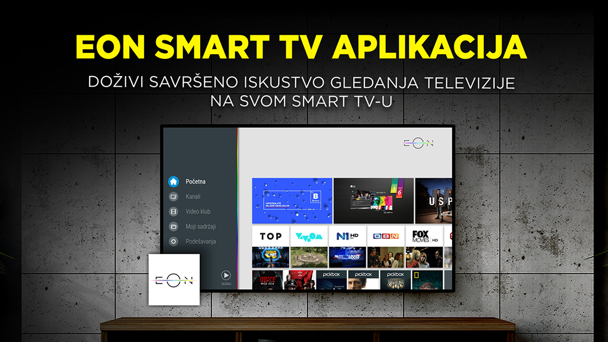 EON jedina televizija preko Smart TV aplikacije N1