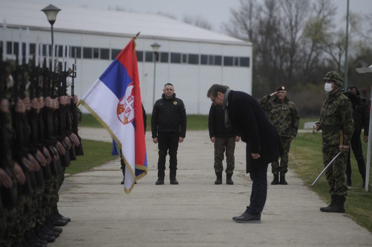 Aleksandar Vučić na vojnoj vježbi