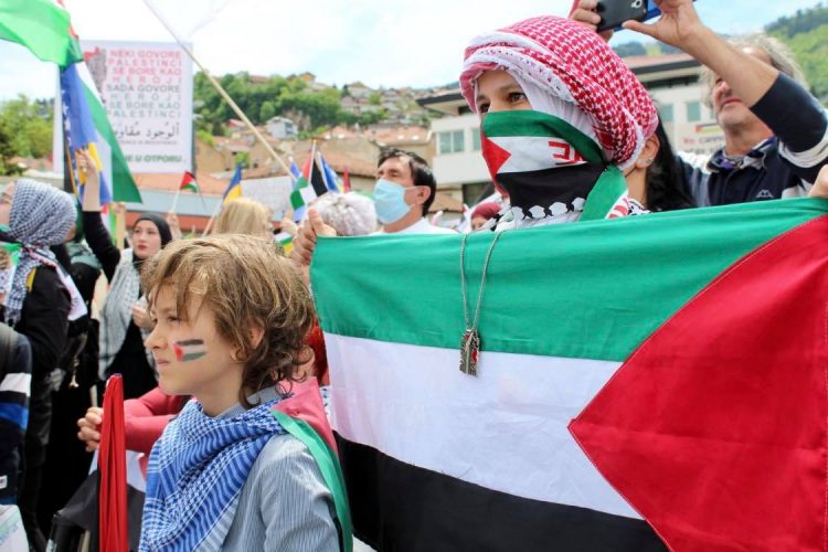protest podrške Palestini u Sarajevu