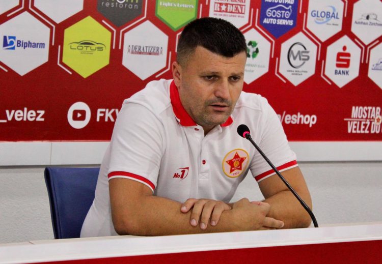 Feđa Dudić, šef stručnog štaba FK Velež uoči evropske utakmice