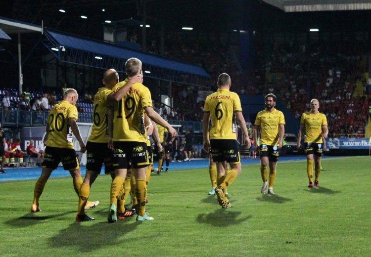 Igrači Elfsborg slave gol protiv FK Velež