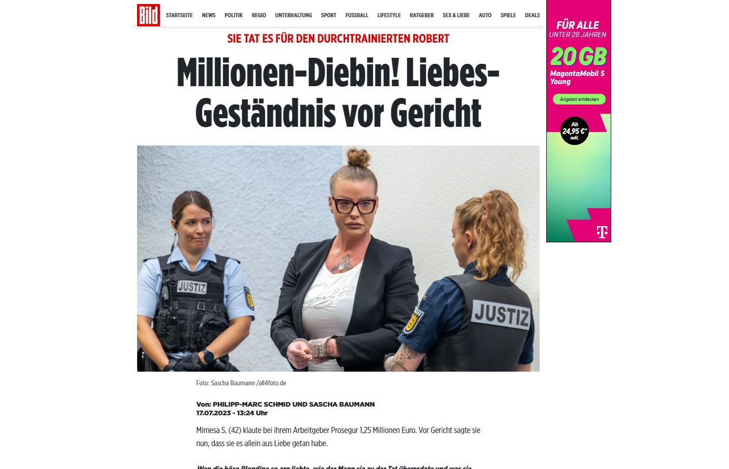 Mirnesa S. receives 3 years in prison for €1.25 million heist - N1