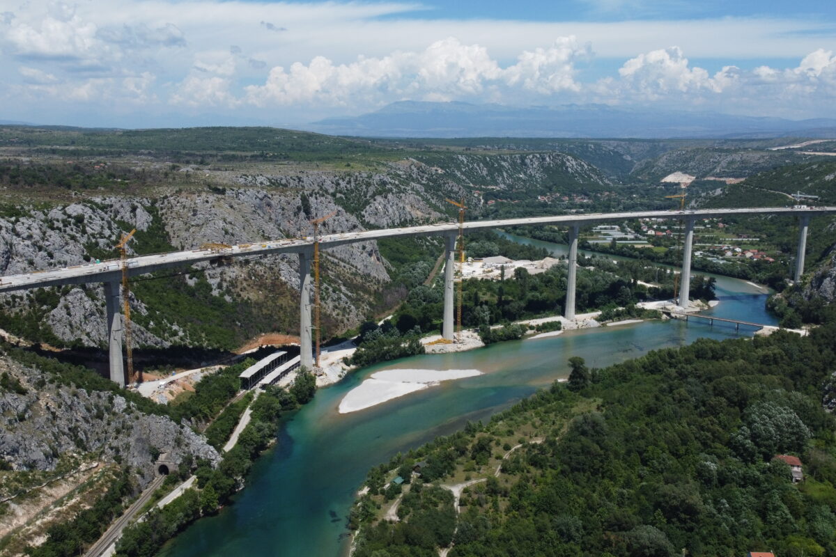 Pocitelj Bridge On Route Of Corridor C In Bosnia And Herzegovina