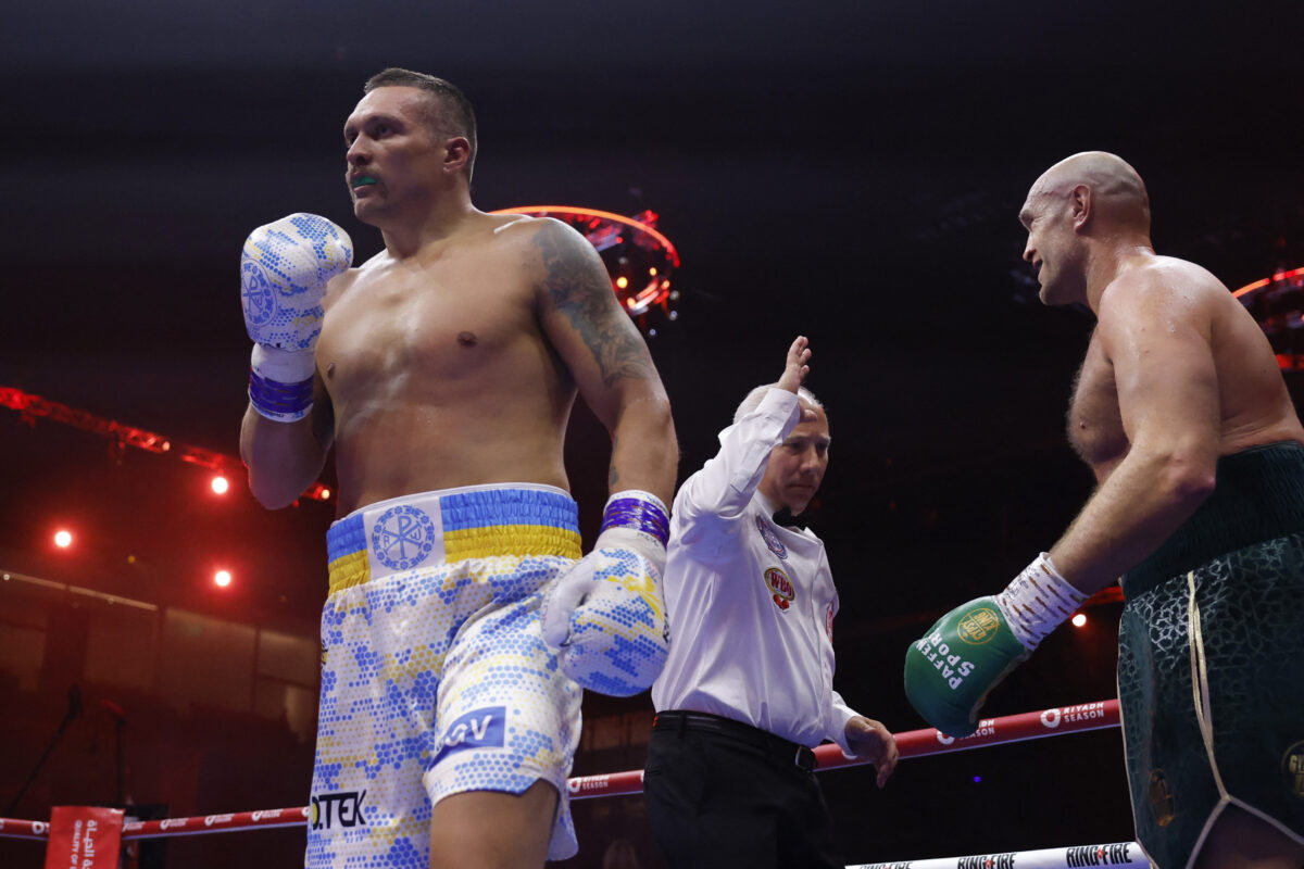 Imamo apsolutnog prvaka: Usyk u velikom spektaklu porazio Tysona Furyja (FOTO) Imamo apsolutnog prvaka: Usyk u velikom spektaklu porazio Tysona Furyja (FOTO)
