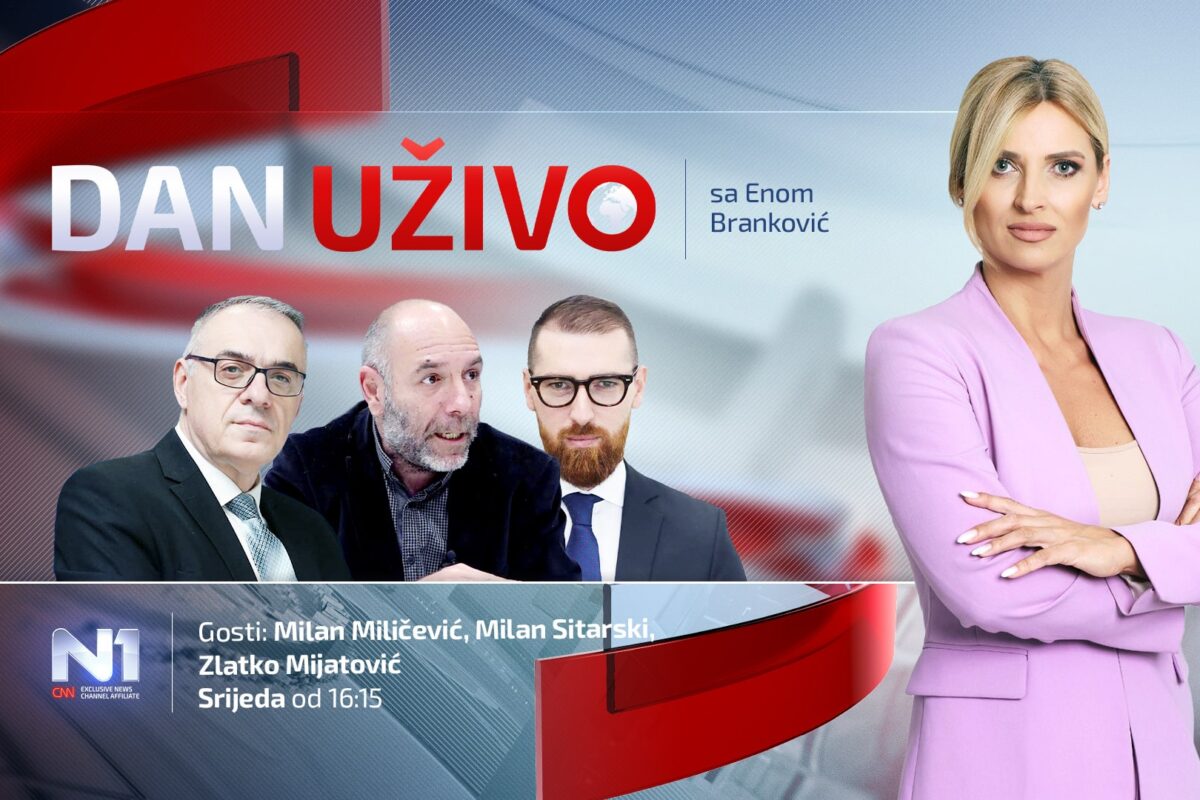 Milan Miličević, Milan Sitarski i Zlatko Mijatović u Danu uživo N1