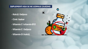 koje vitamine ne smijemo piti zajedno