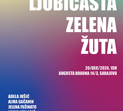 Izložba Modra, Ljubičasta, Zelena, Žut